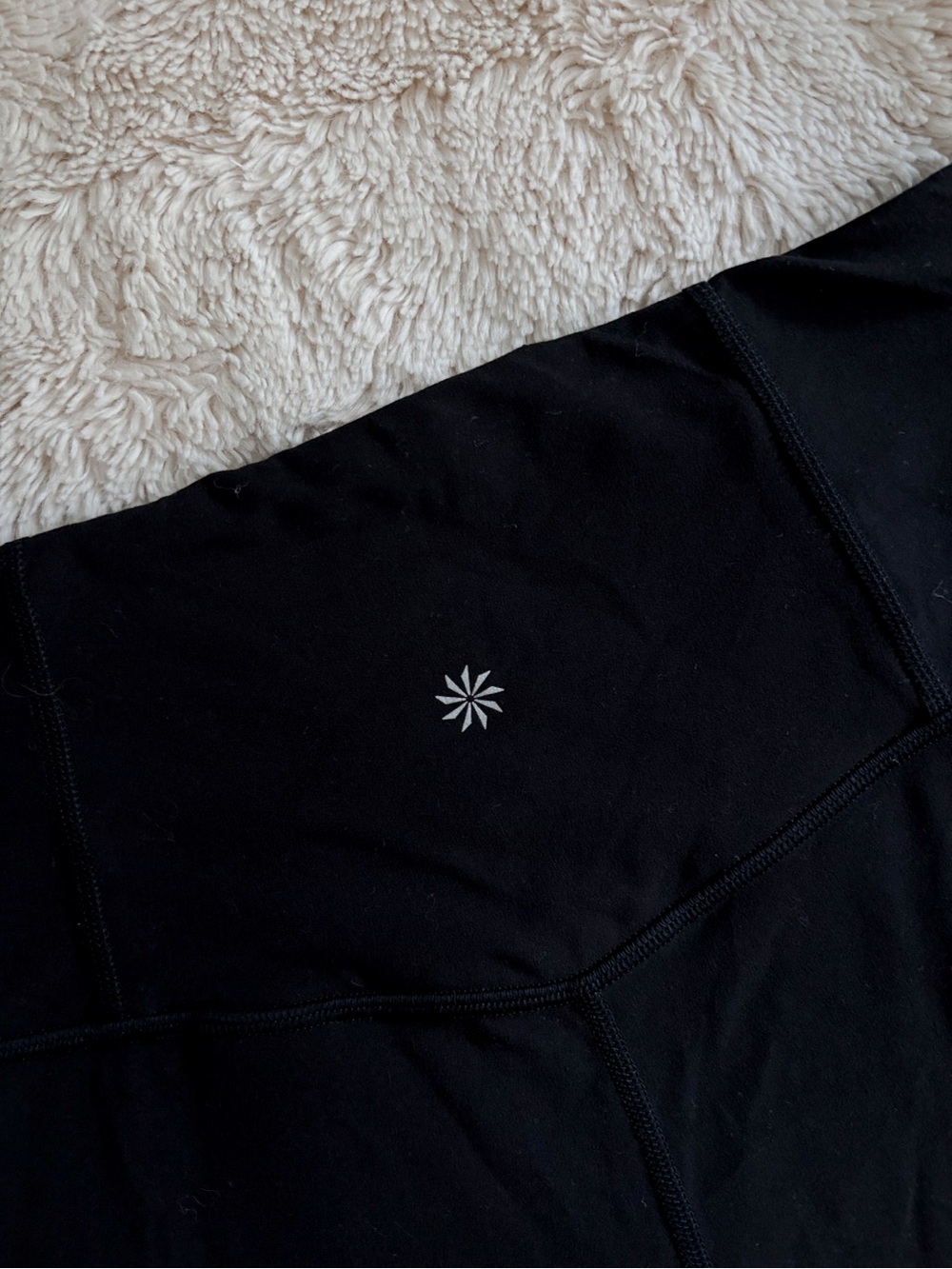 Athleta Elation Flare Leggings Small Black High Rise Yoga Pants - Picture 5 of 5